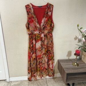 Mlle Gabrielle Women's Maxi Dress Colorful Floral 3XL